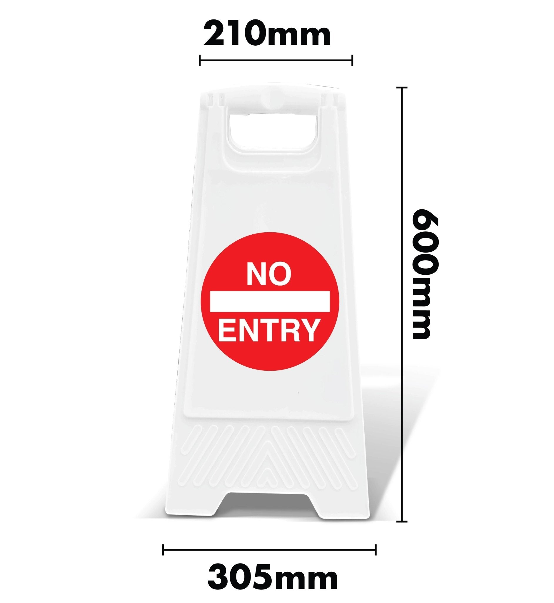 White A - Frame - No Entry Symbol - New Signs
