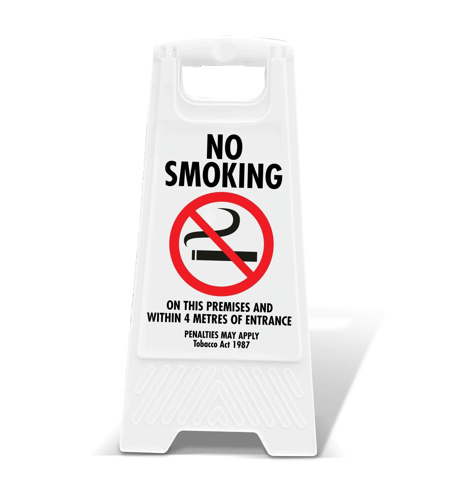 White A - Frame - No Smoking - 4 Metres Of Entrance - New Signs