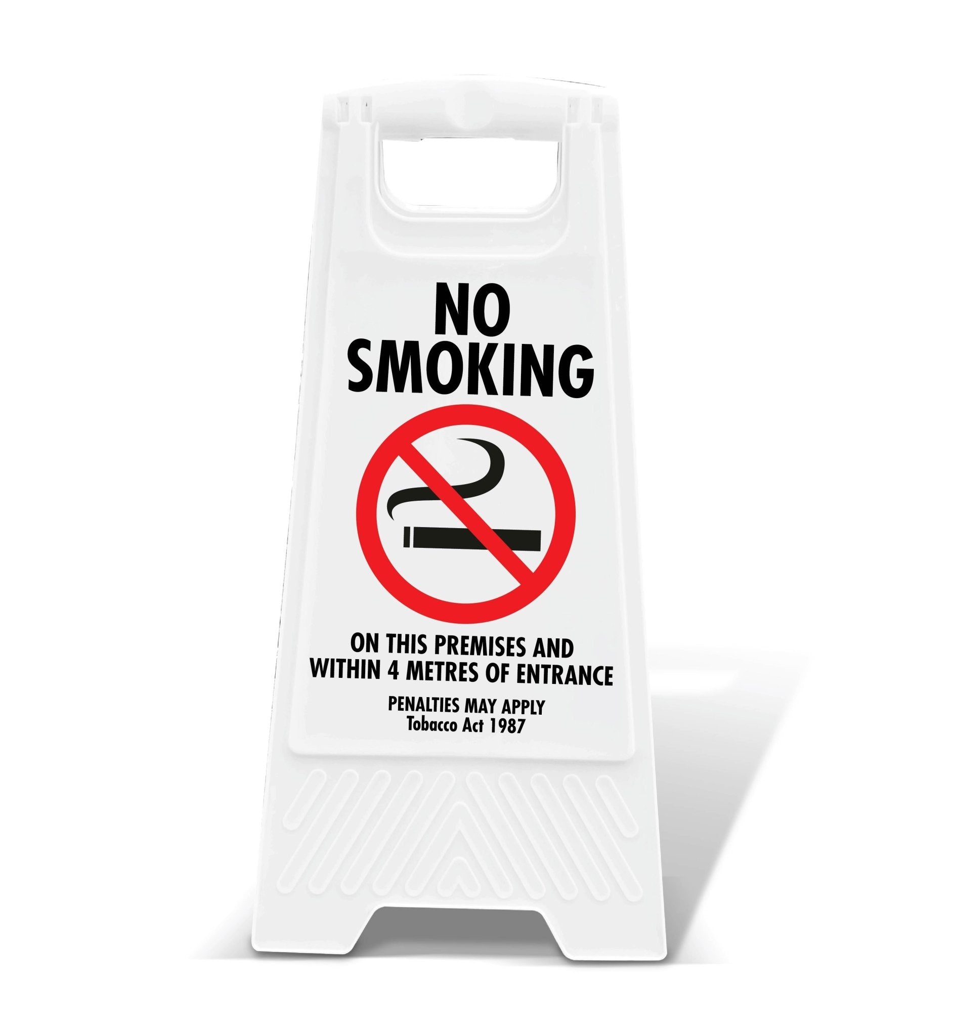 White A - Frame - No Smoking - 4 Metres Of Entrance - New Signs