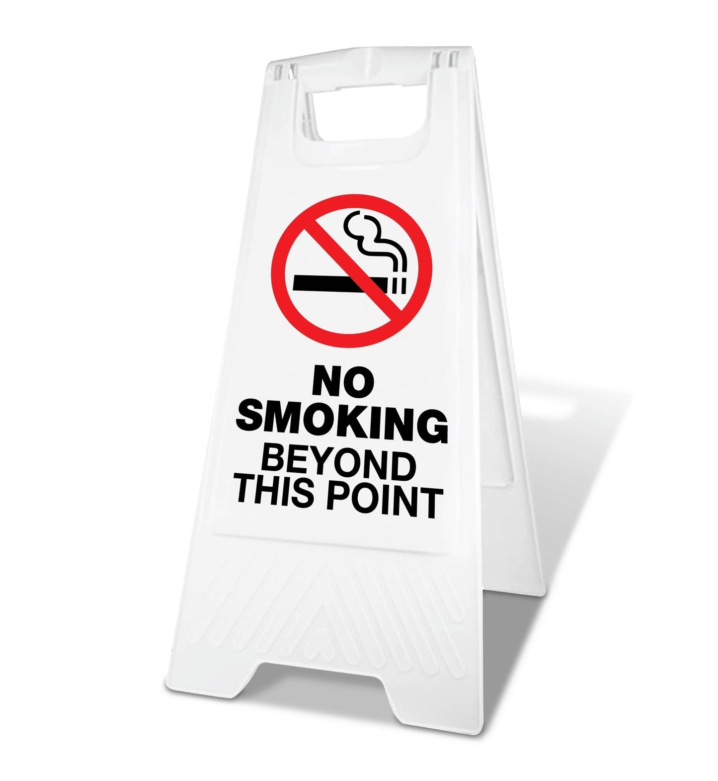 White A - Frame - No Smoking Beyond This Point - New Signs
