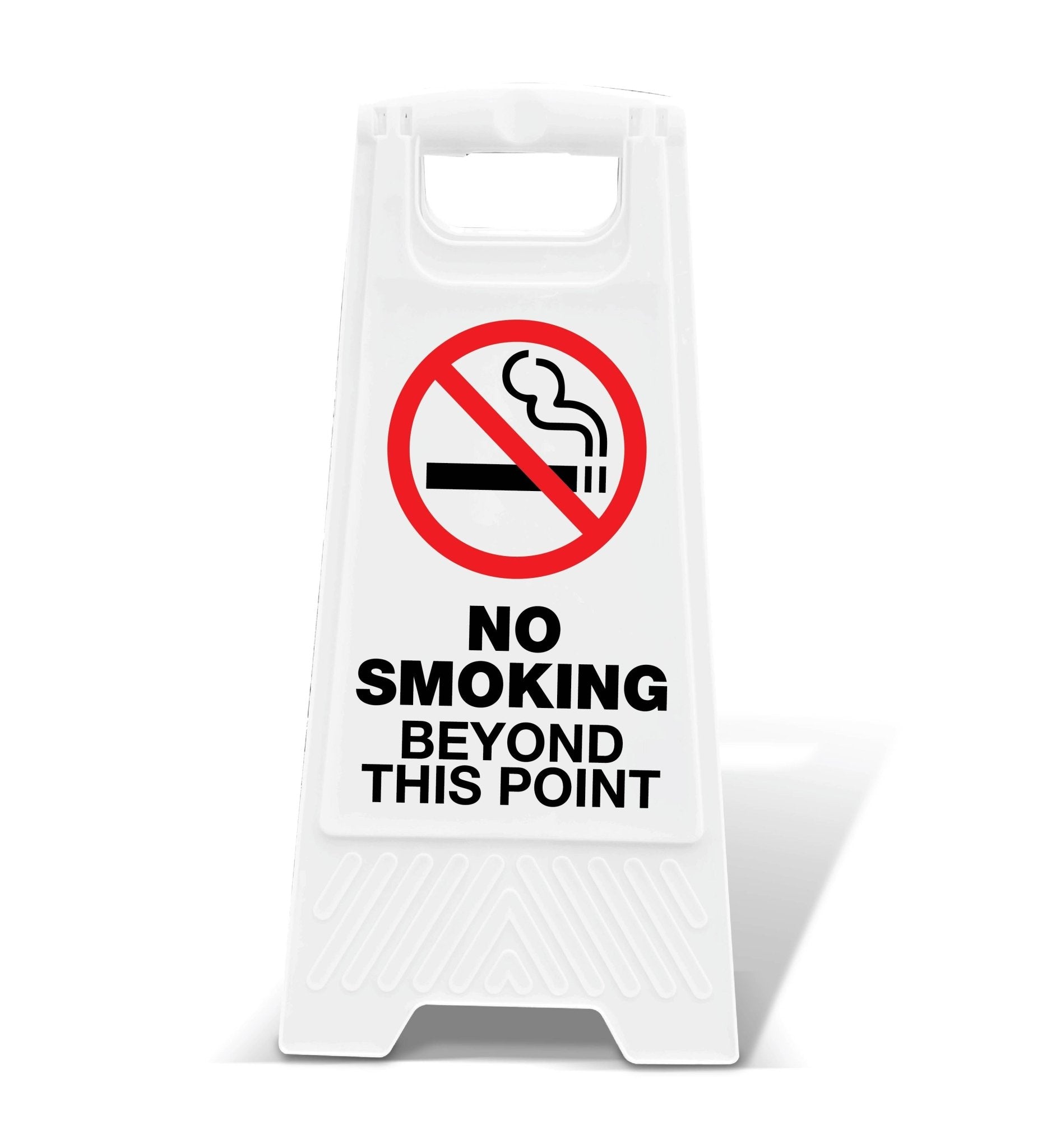 White A - Frame - No Smoking Beyond This Point - New Signs
