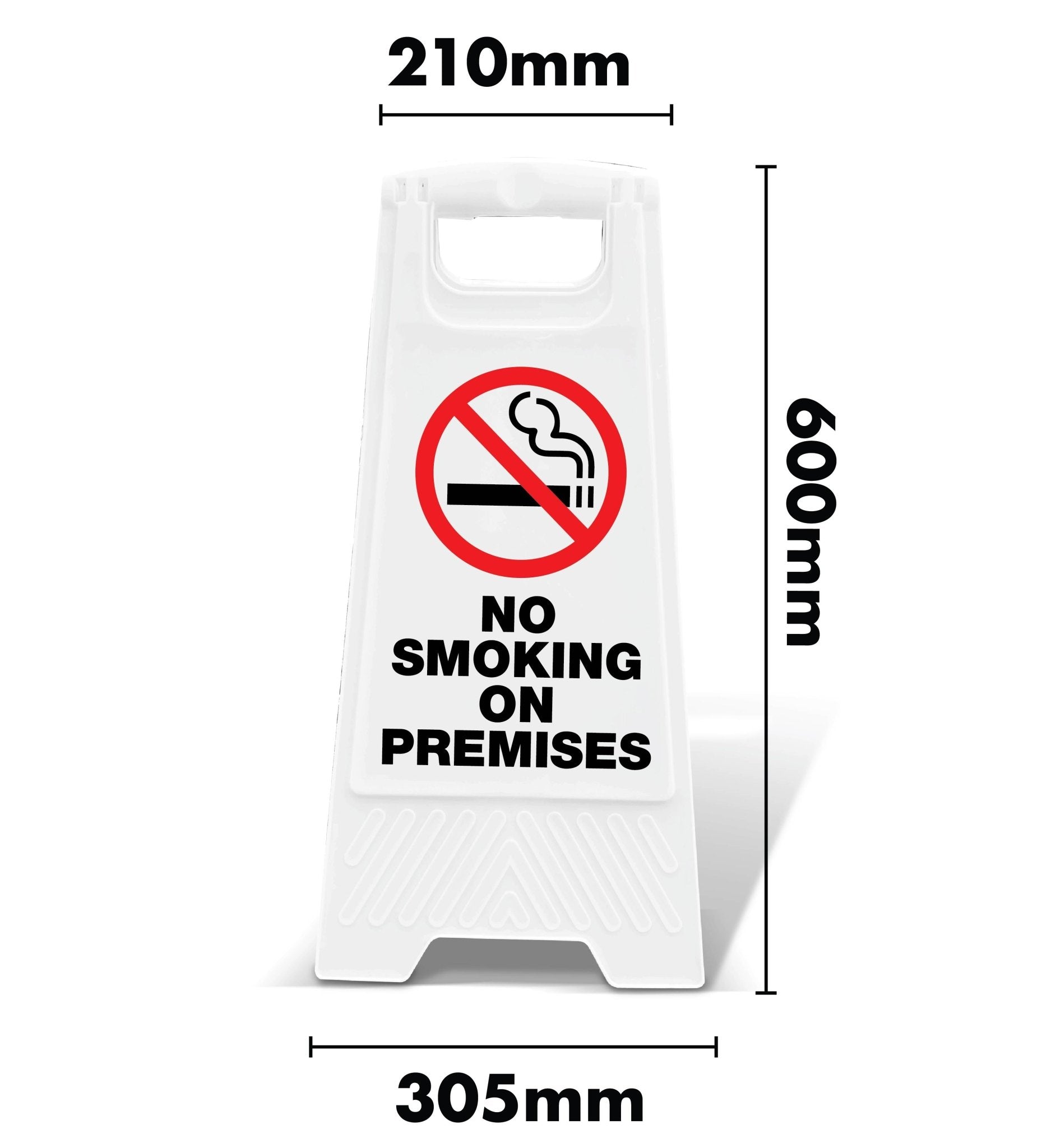White A - Frame - No Smoking On Premises - New Signs