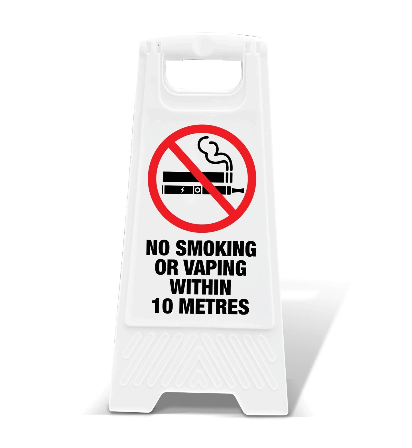 White A - Frame - No Smoking Or Vaping Within 10 Metres - New Signs