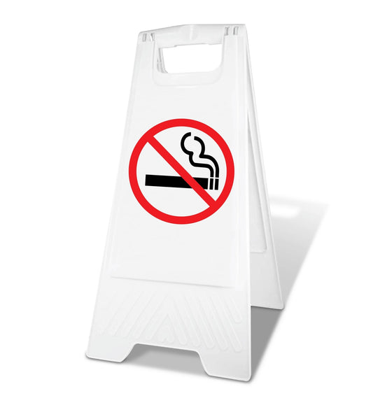 White A - Frame - No Smoking Symbol - New Signs