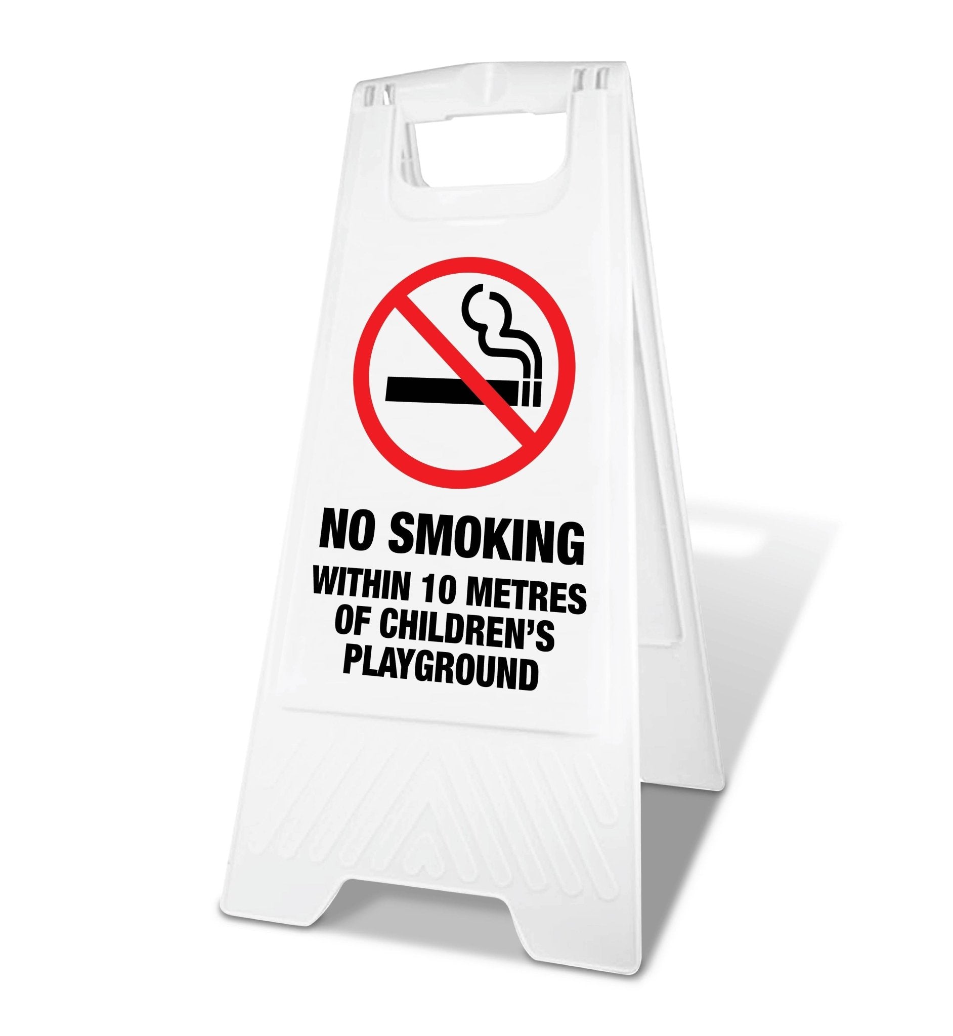 White A - Frame - No Smoking Within 10 Metres Of Childrens Playground - New Signs