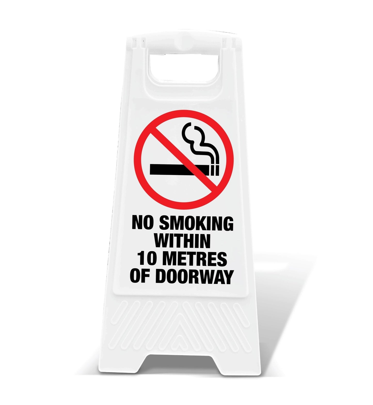 White A - Frame - No Smoking Within 10 Metres Of Doorway - New Signs