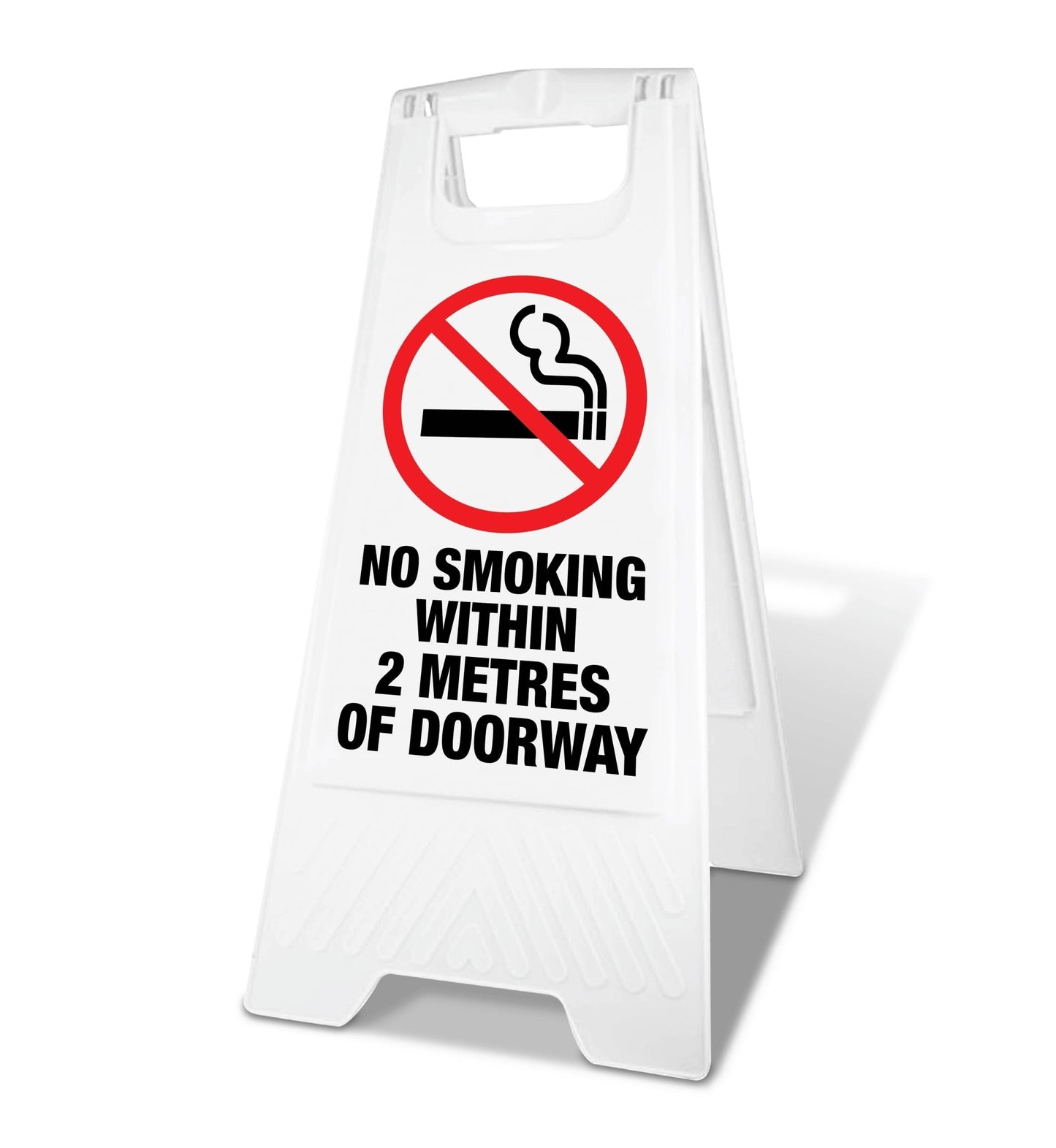 White A - Frame - No Smoking Within 2 Metres Of Doorway - New Signs