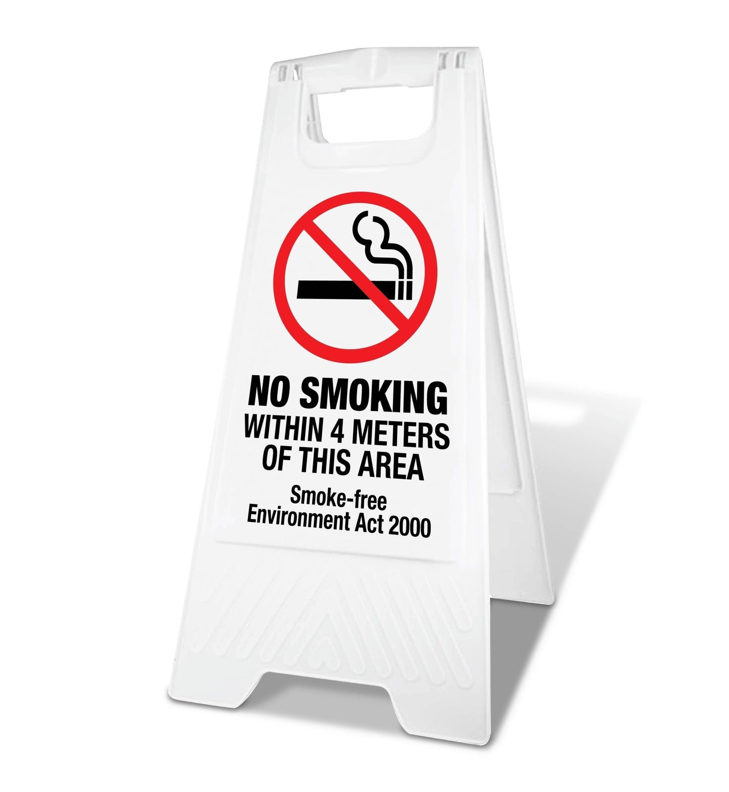 White A - Frame - No Smoking Within 4 Meters Of This Area - New Signs