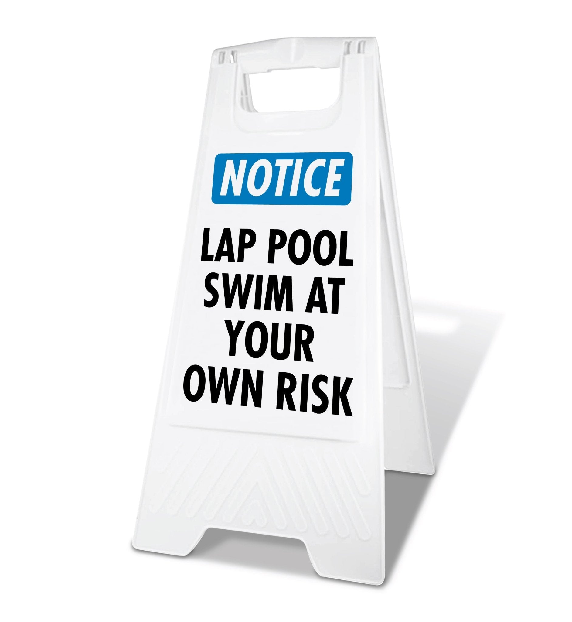 White A - Frame - Notice Lap Pool - New Signs