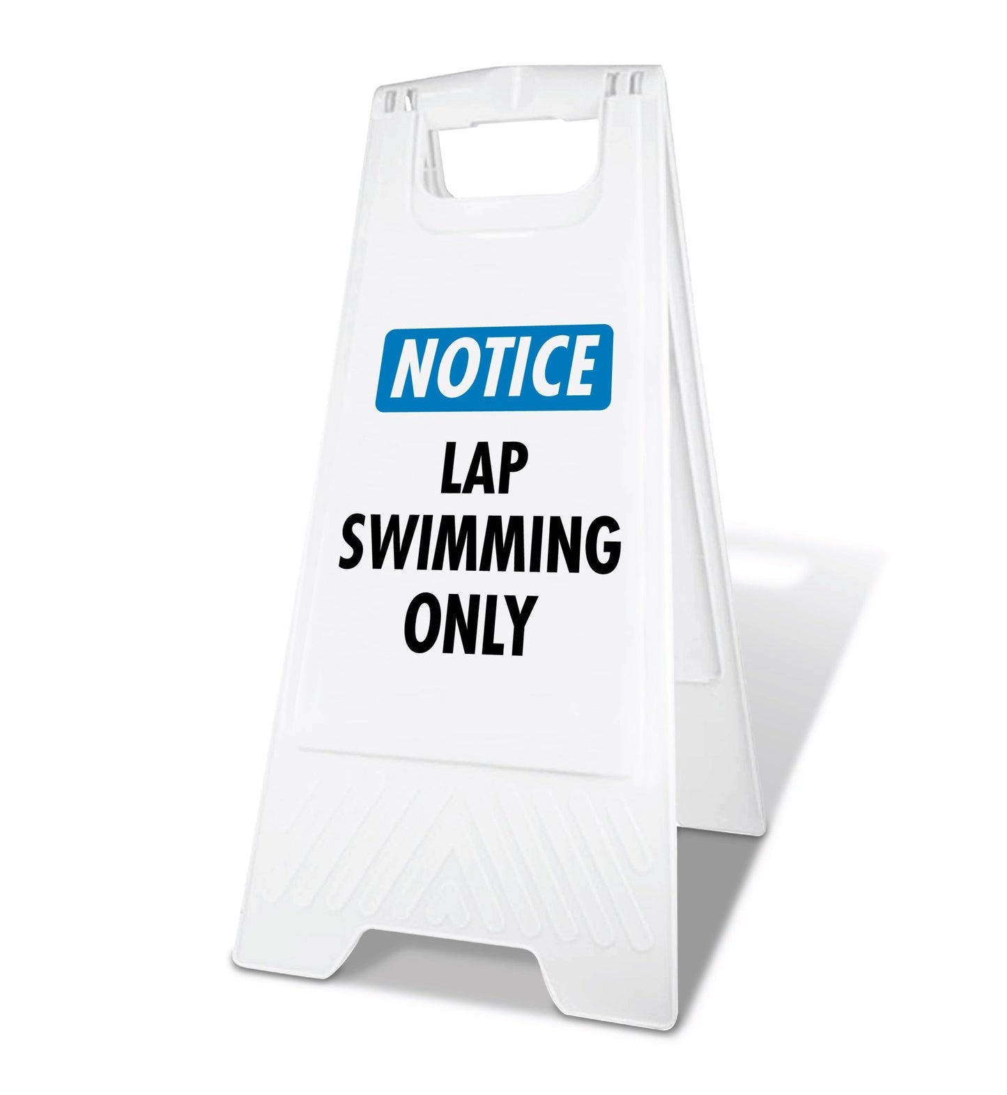 White A - Frame - Notice Lap Swimming Only - New Signs