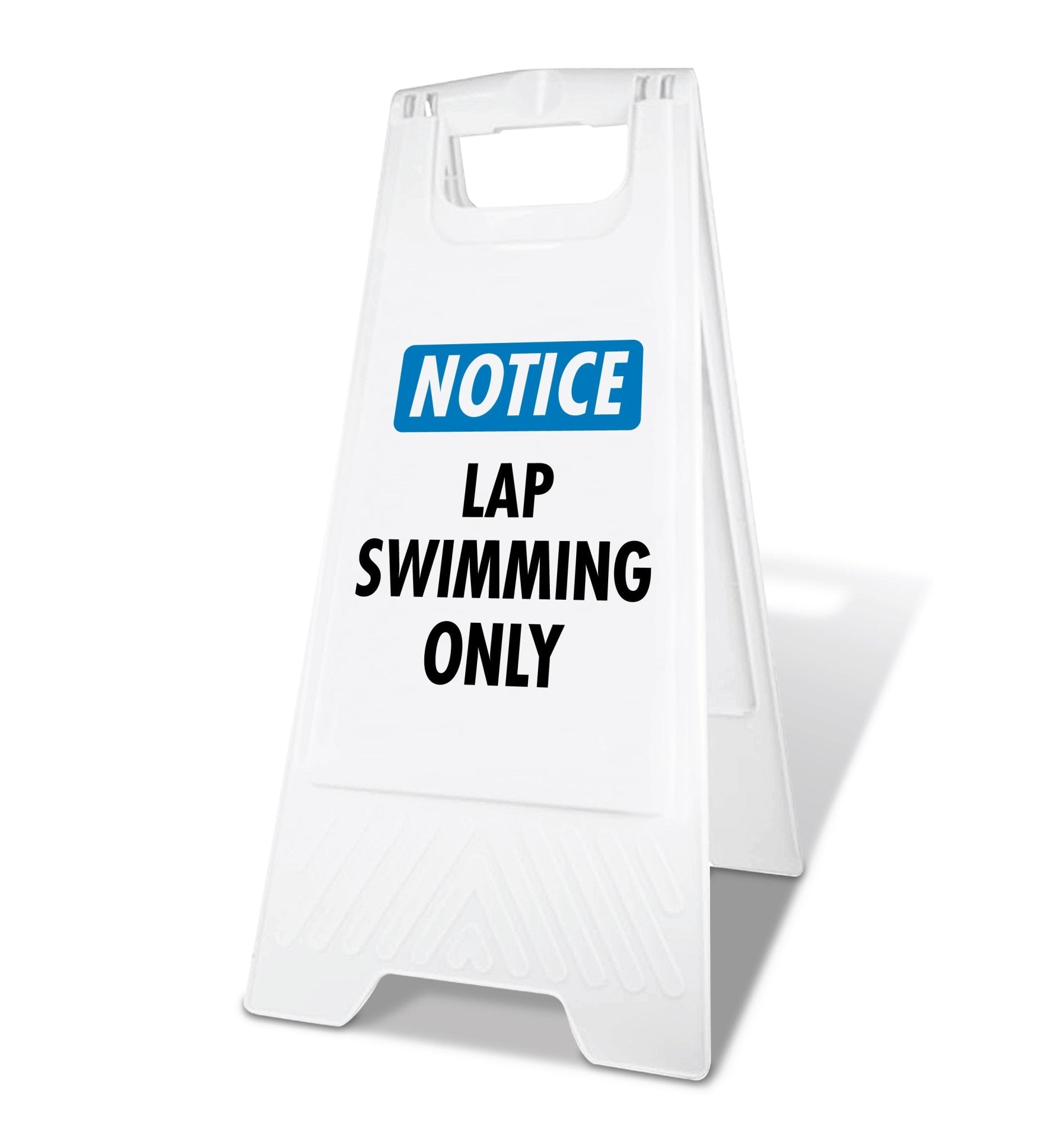 White A - Frame - Notice Lap Swimming Only - New Signs