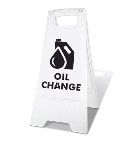 White A - Frame - Oil Change - New Signs
