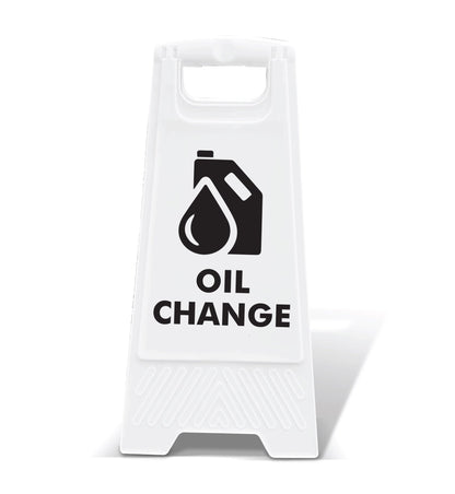 White A - Frame - Oil Change - New Signs
