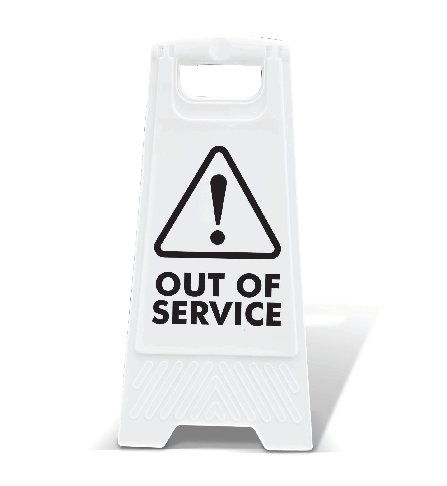 White A - Frame - Out Of Service - New Signs