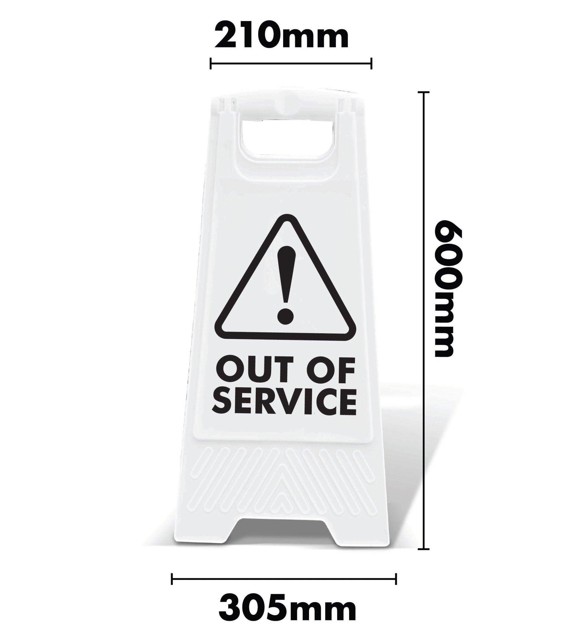 White A - Frame - Out Of Service - New Signs