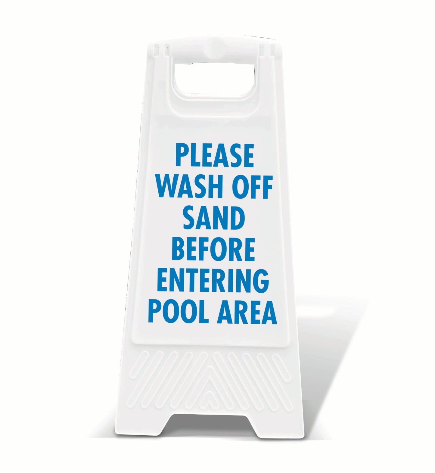 White A - Frame - Please Wash Off Sand - New Signs