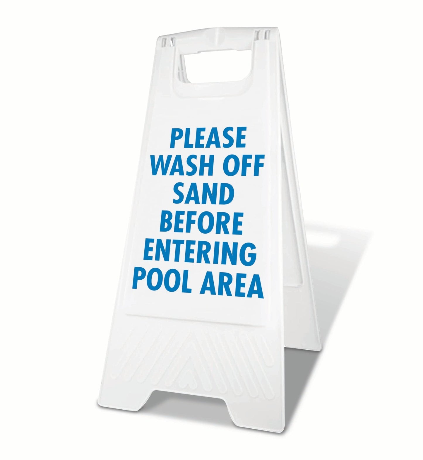 White A - Frame - Please Wash Off Sand - New Signs