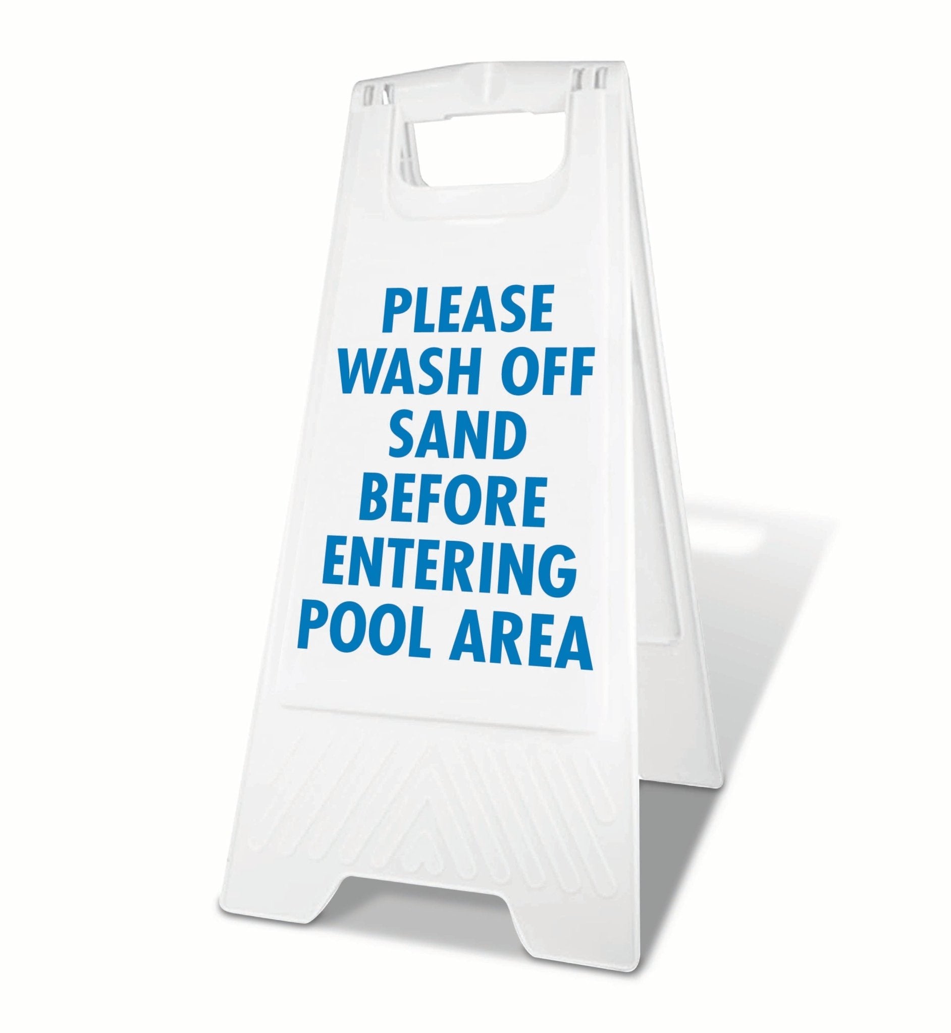 White A - Frame - Please Wash Off Sand - New Signs