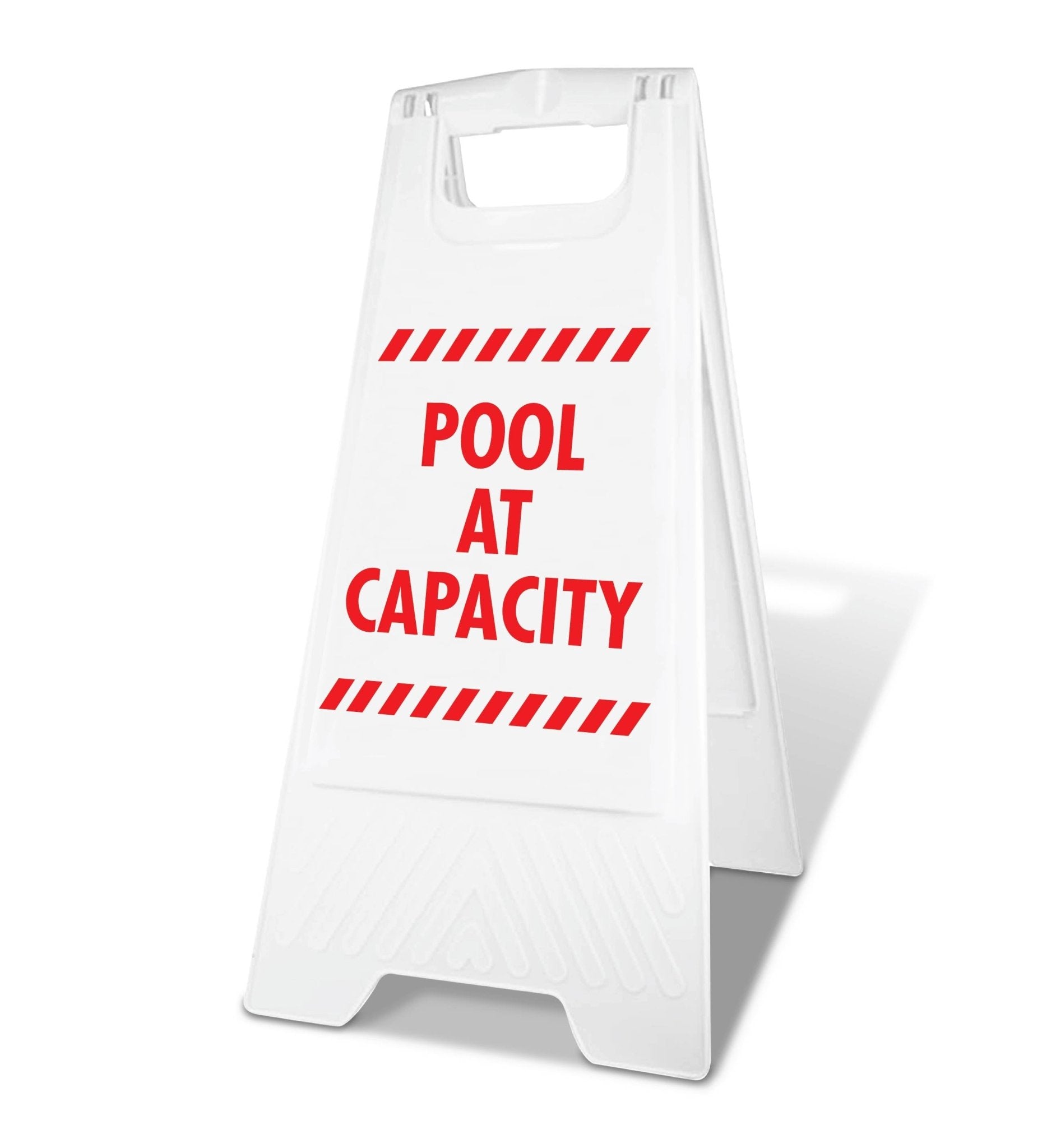 White A - Frame - Pool At Capacity - New Signs