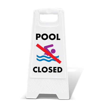 White A - Frame - Pool Closed - New Signs