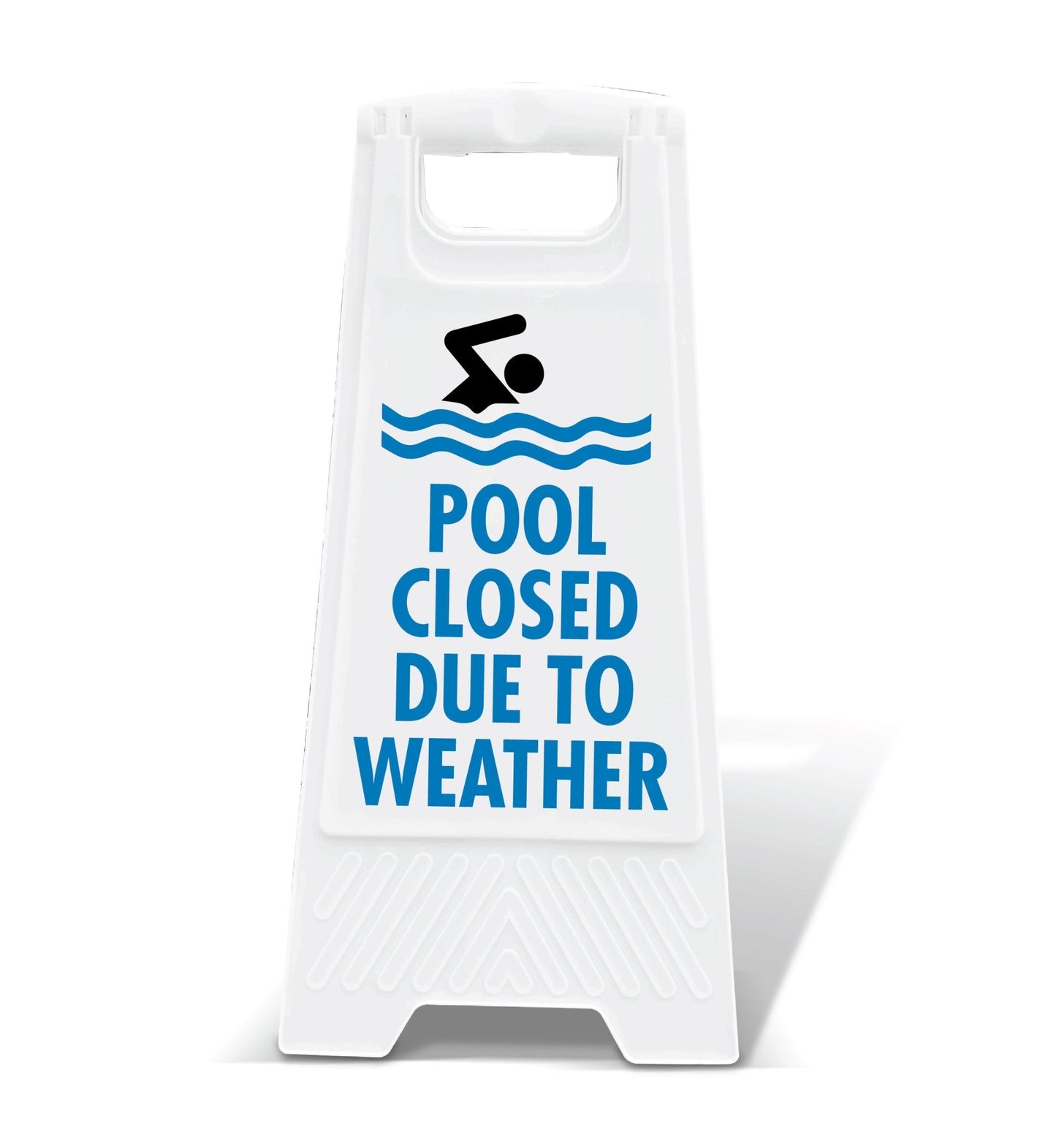 White A - Frame - Pool Closed Due To Weather - New Signs
