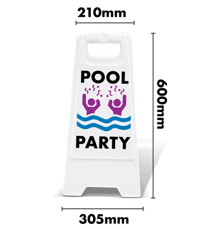 White A - Frame - Pool Party - New Signs