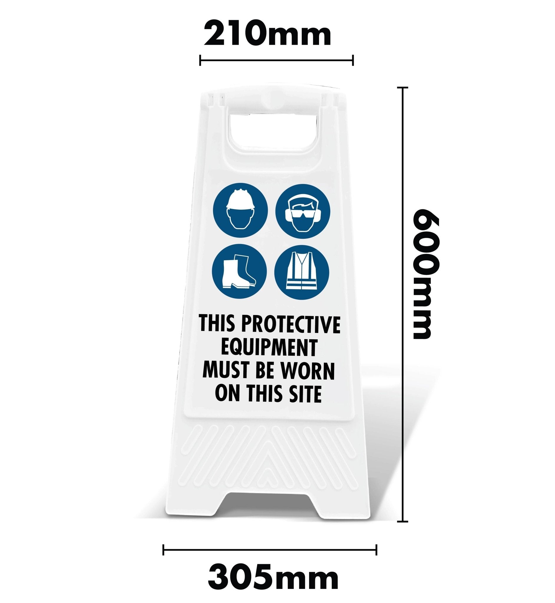 White A - Frame - PPE Must be Worn 3 - New Signs