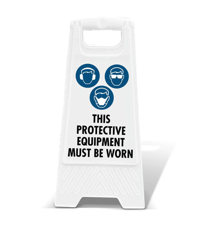 White A - Frame - PPE Must Be Worn 7 - New Signs
