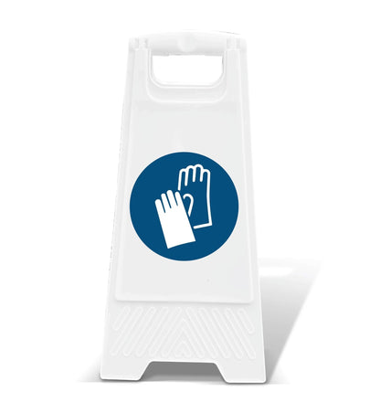 White A - Frame - Safety Gloves - New Signs