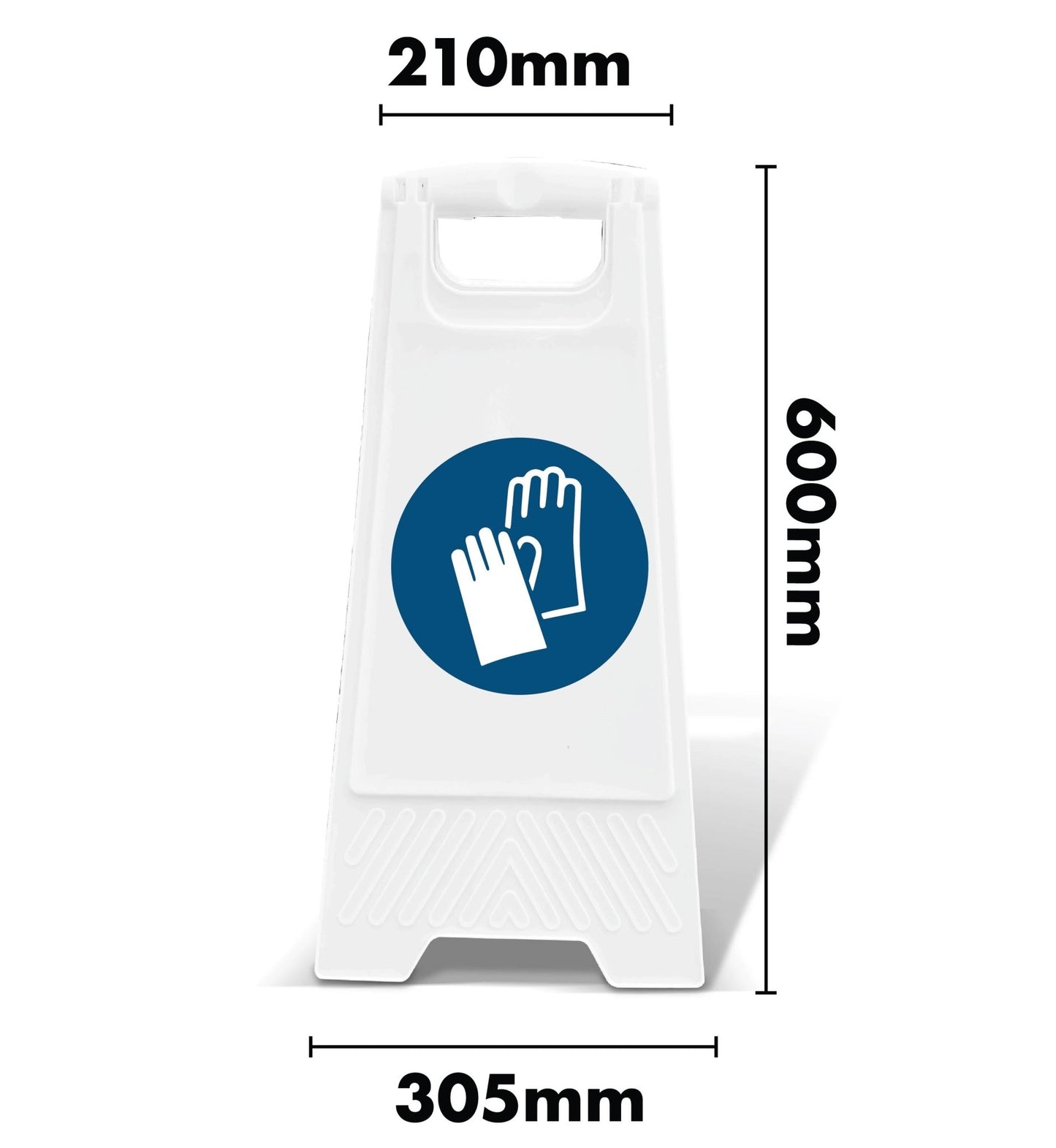 White A - Frame - Safety Gloves - New Signs