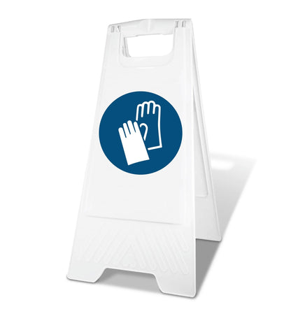 White A - Frame - Safety Gloves - New Signs