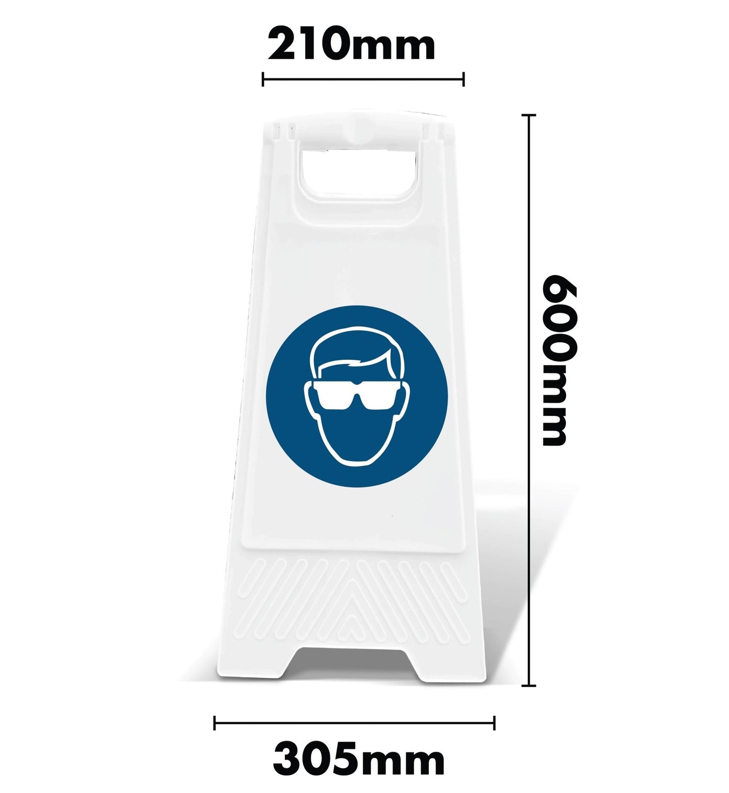 White A - Frame - Safety Goggles - New Signs