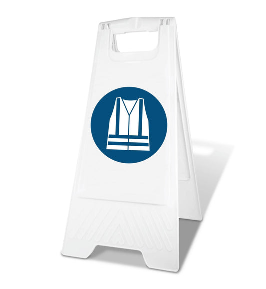 White A - Frame - Safety Vest - New Signs