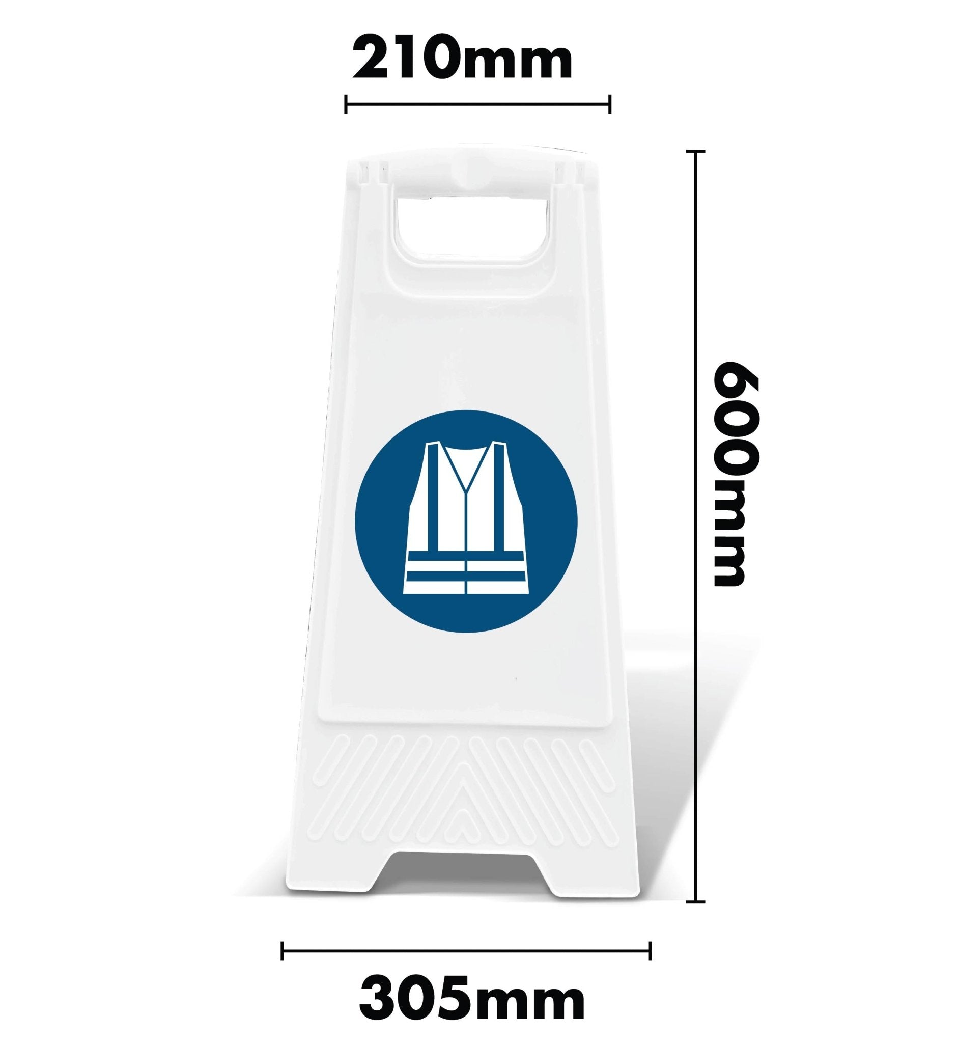 White A - Frame - Safety Vest - New Signs