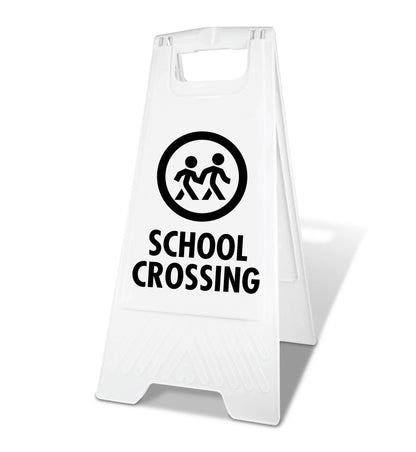 White A - Frame - School Crossing - New Signs