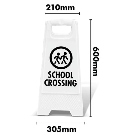 White A - Frame - School Crossing - New Signs