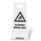 White A - Frame - Slippery When Wet - New Signs