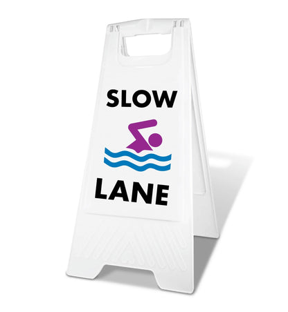 White A - Frame - Slow Lane - New Signs