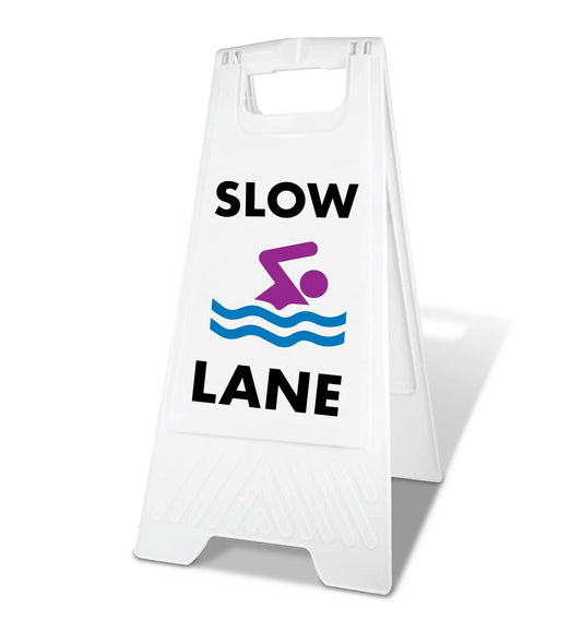 White A - Frame - Slow Lane - New Signs