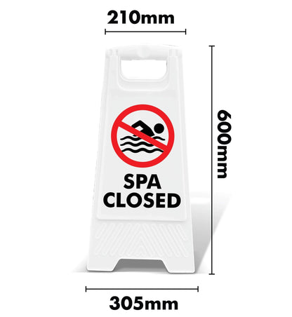 White A - Frame - Spa Closed - New Signs