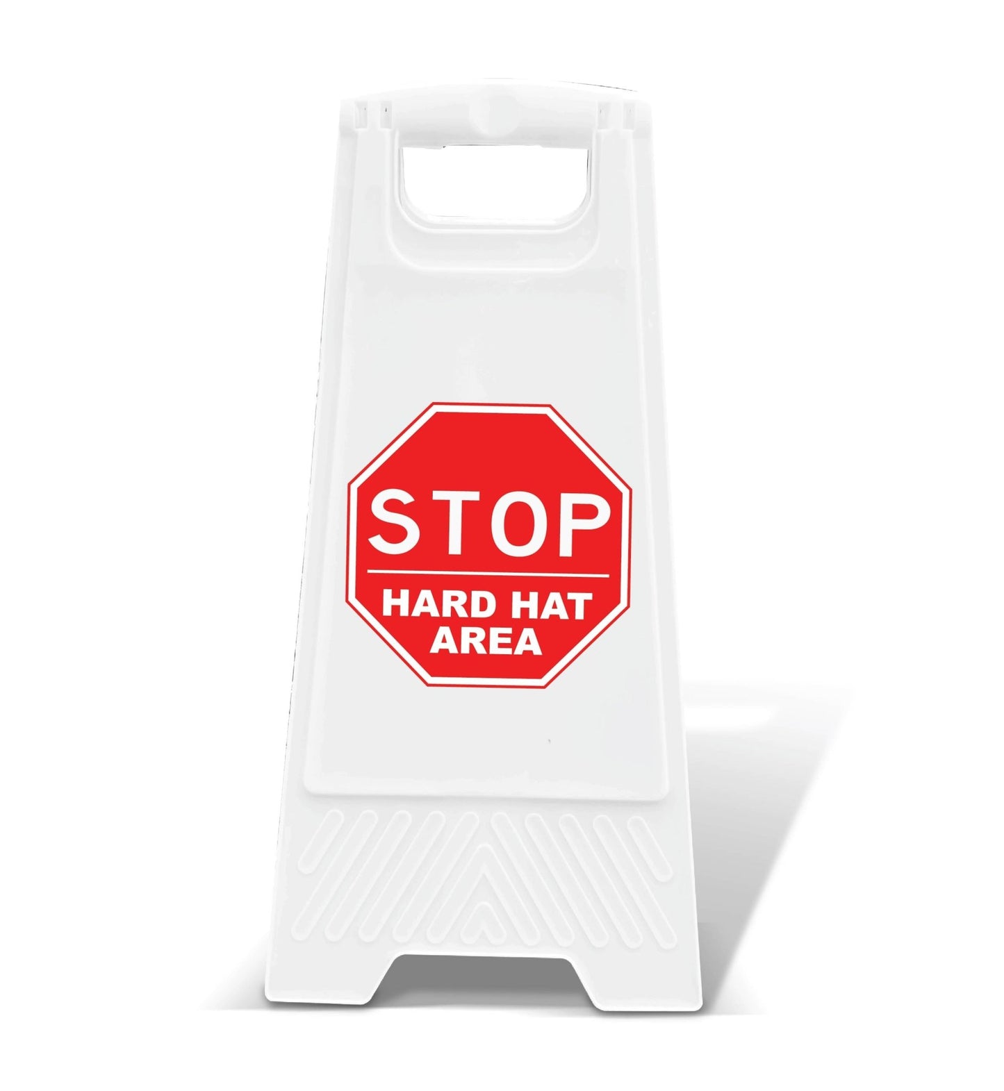White A - Frame - Stop Hard Hat Area - New Signs