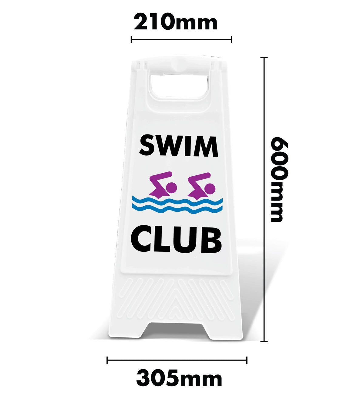 Pool Club Sign White A-Frame - Swim Club – New Signs