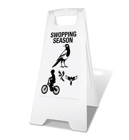 White A - Frame - Swooping Season - New Signs