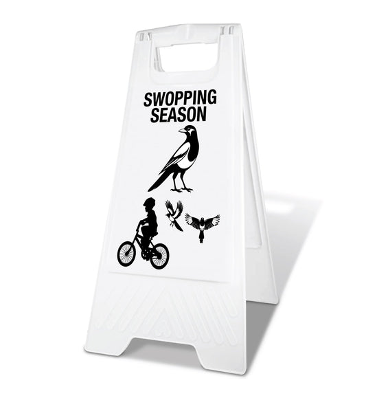 White A - Frame - Swooping Season - New Signs