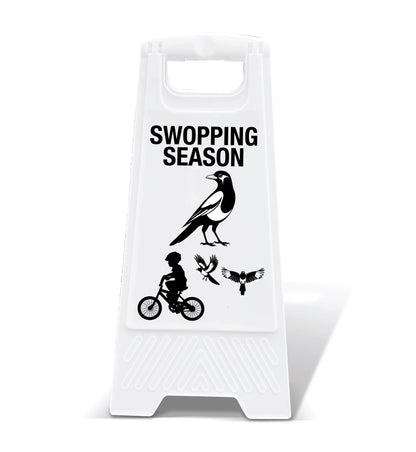 White A - Frame - Swooping Season - New Signs