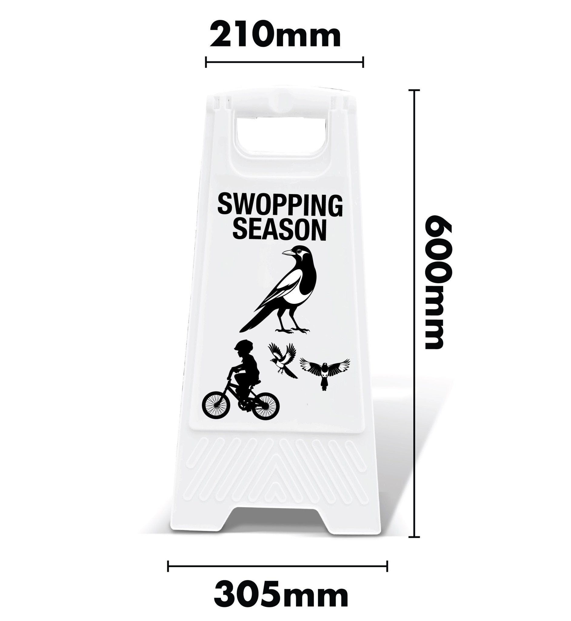 White A - Frame - Swooping Season - New Signs