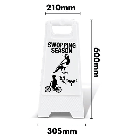 White A - Frame - Swooping Season - New Signs