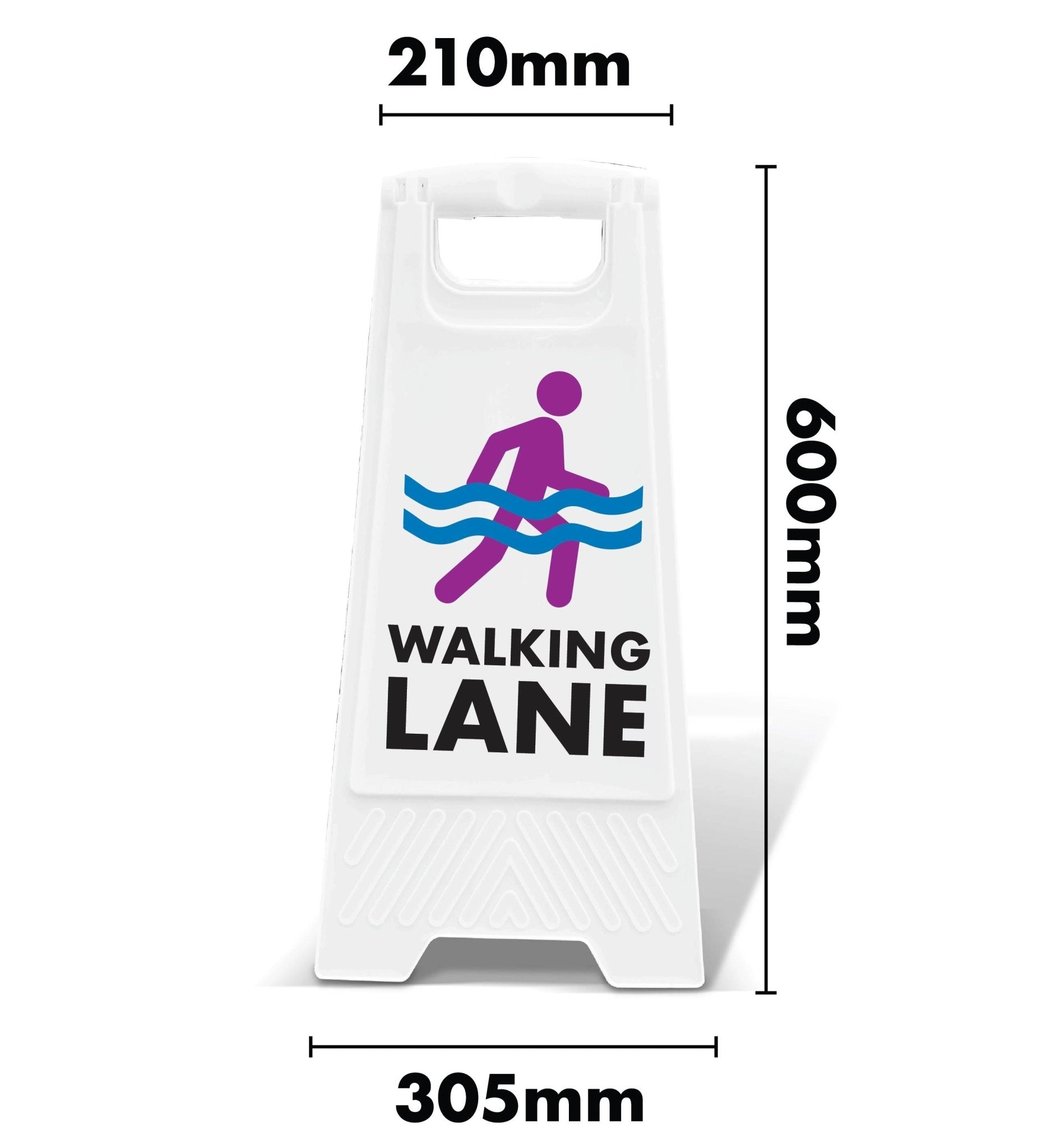 White A - Frame - Walking Lane - New Signs