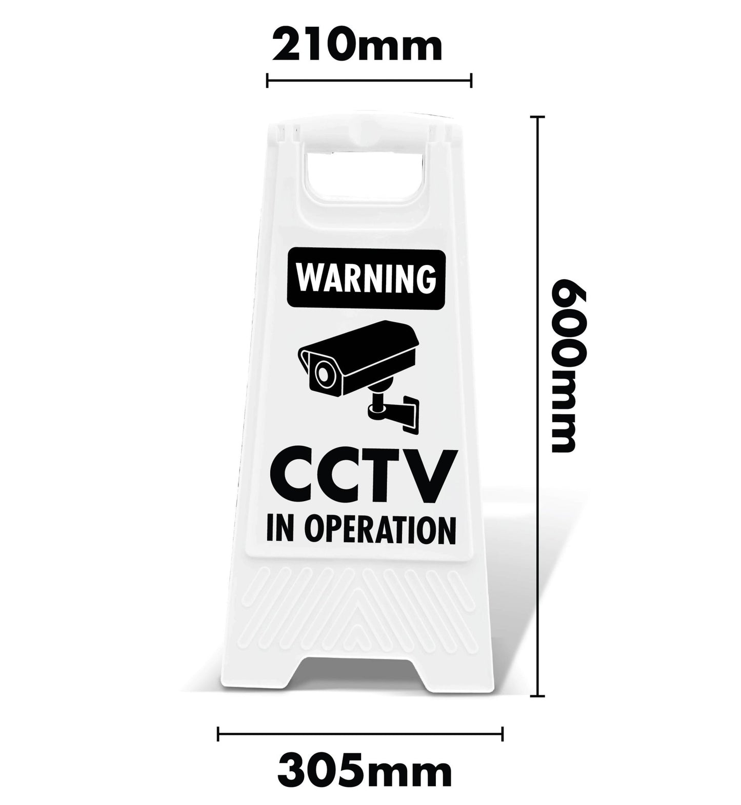 White A - Frame - Warning CCTV In Operation - New Signs