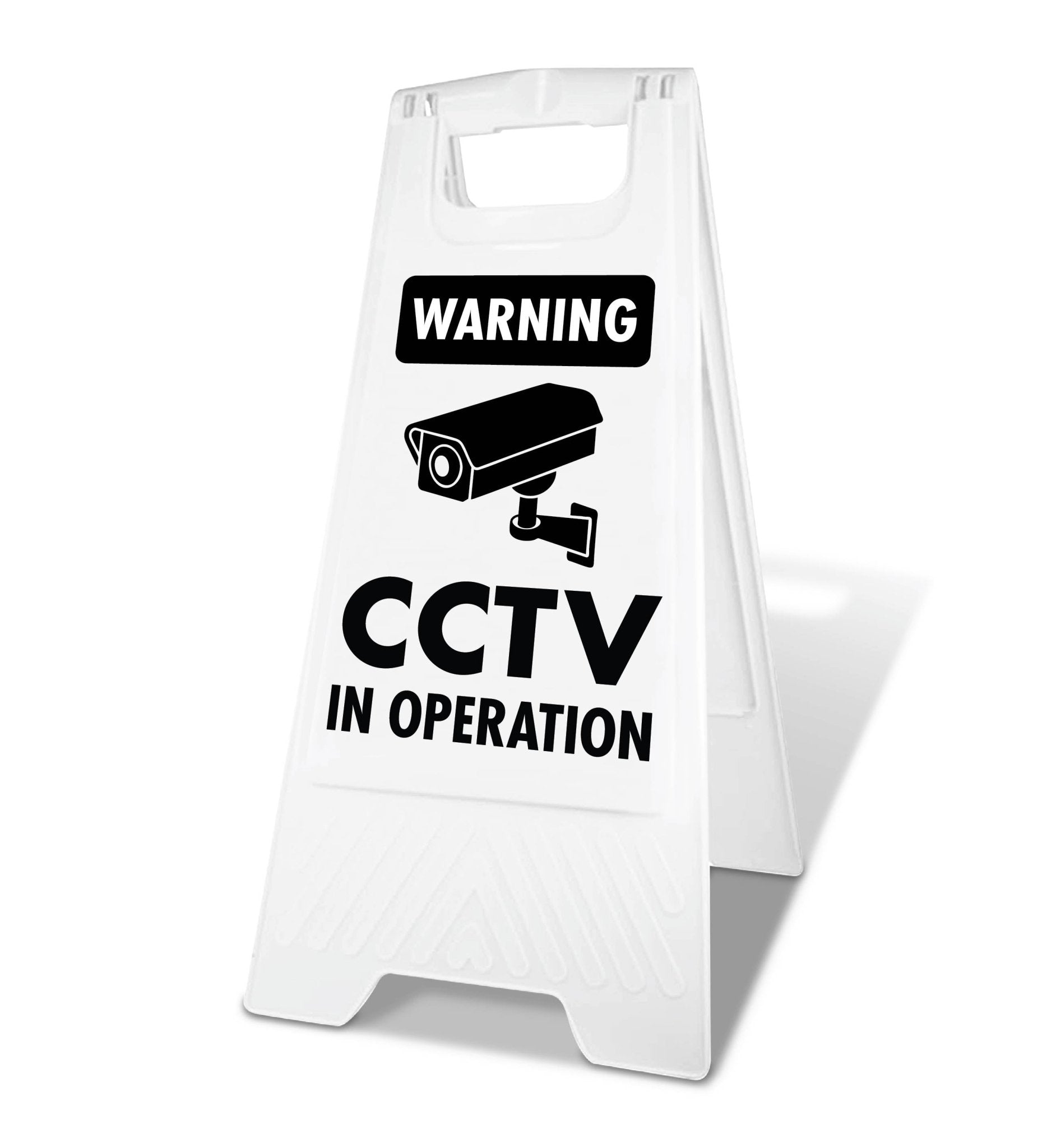White A - Frame - Warning CCTV In Operation - New Signs